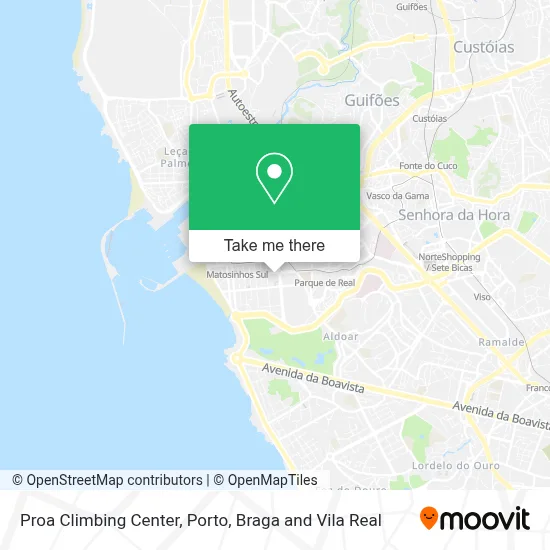 Proa Climbing Center map