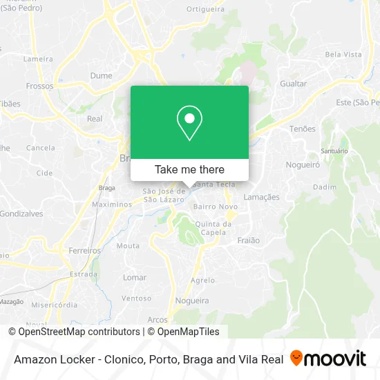 Amazon Locker - Clonico map