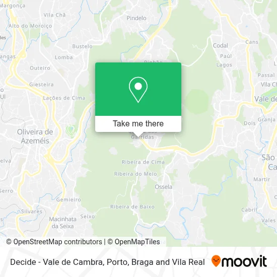 Decide - Vale de Cambra map
