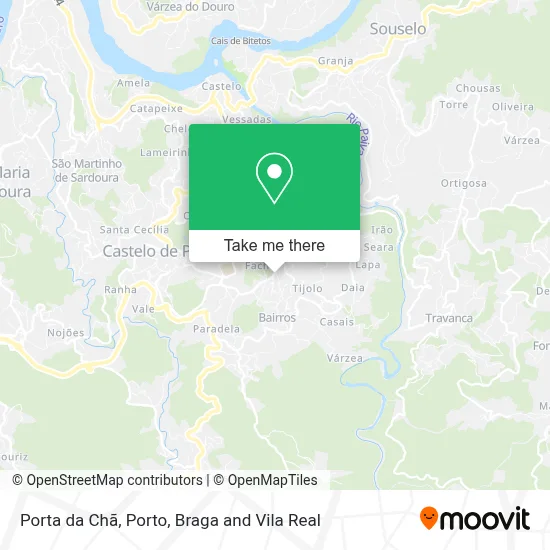 Porta da Chã map