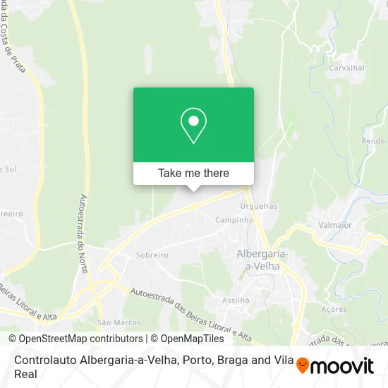 Controlauto Albergaria-a-Velha map