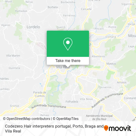 Codezero Hair interpreters portugal map