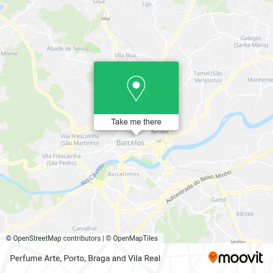 Perfume Arte map
