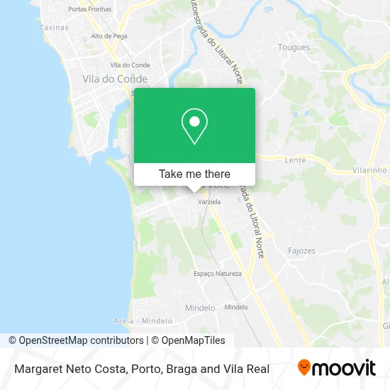 Margaret Neto Costa map