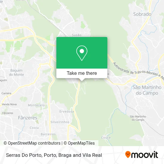 Serras Do Porto map
