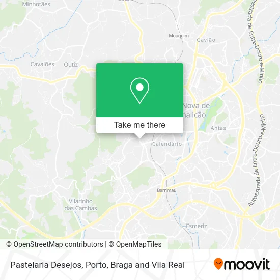 Pastelaria Desejos map