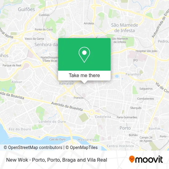 New Wok - Porto map