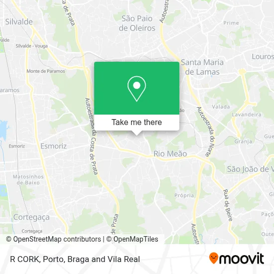 R CORK mapa