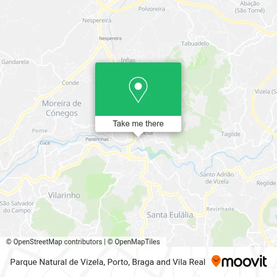 Parque Natural de Vizela map