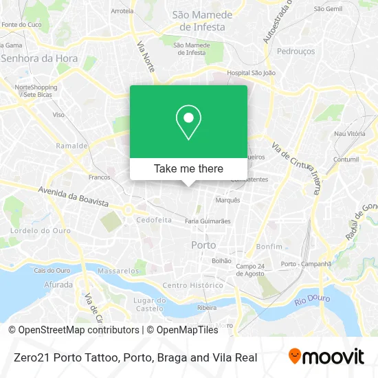 Zero21 Porto Tattoo map