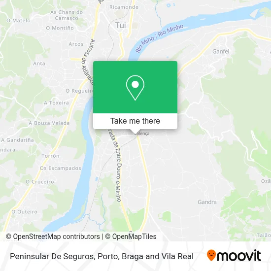 Peninsular De Seguros map