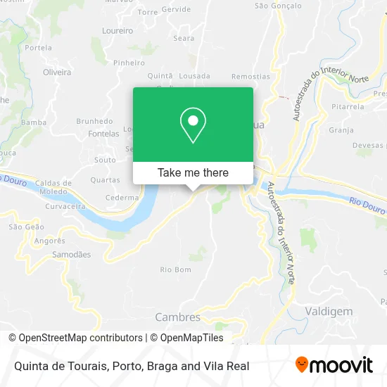 Quinta de Tourais map