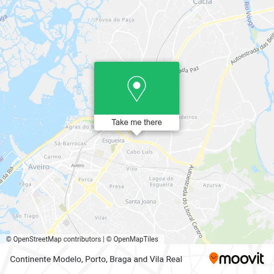 Continente Modelo map