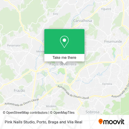 Pink Nails Studio map