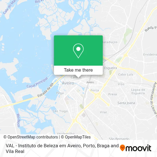 VAL - Instituto de Beleza em Aveiro map