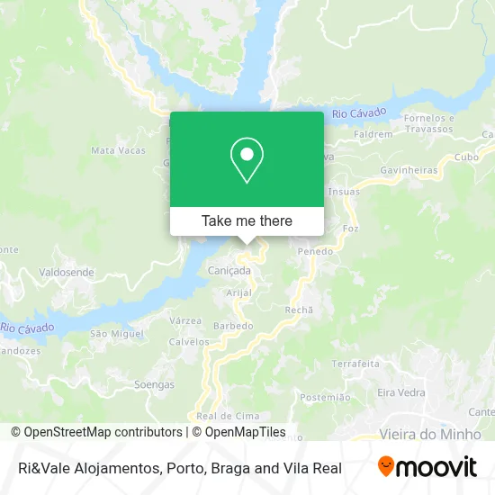 Ri&Vale Alojamentos mapa