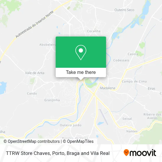 TTRW Store Chaves mapa