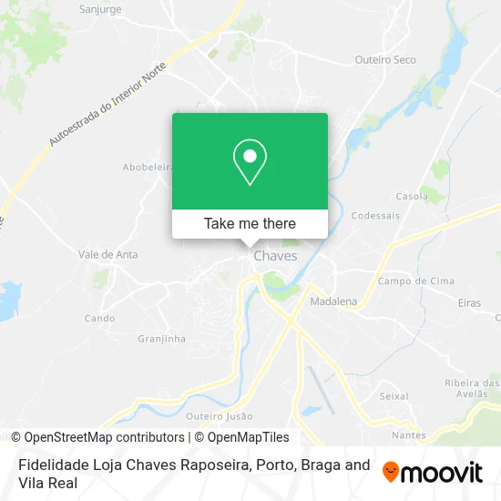 Fidelidade Loja Chaves Raposeira map