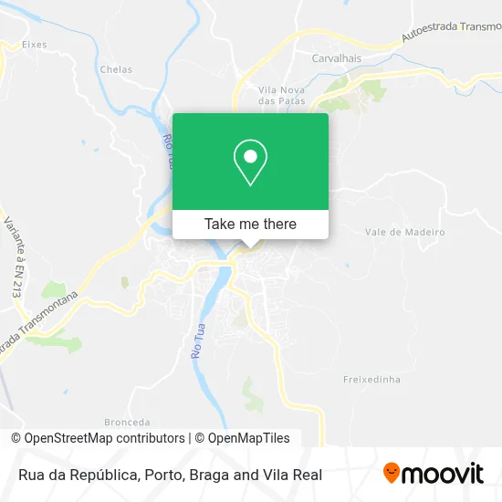 Rua da República mapa
