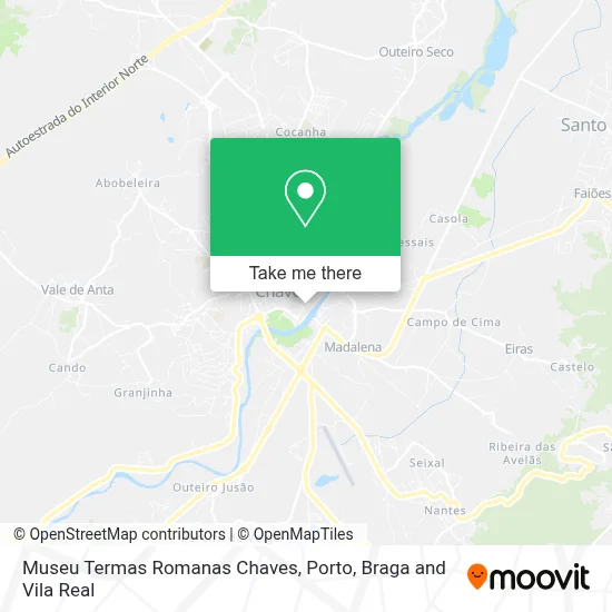 Museu Termas Romanas Chaves map