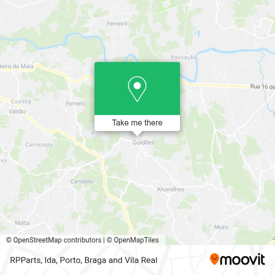 RPParts, lda mapa
