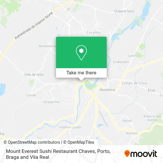 Mount Everest Sushi Restaurant Chaves map