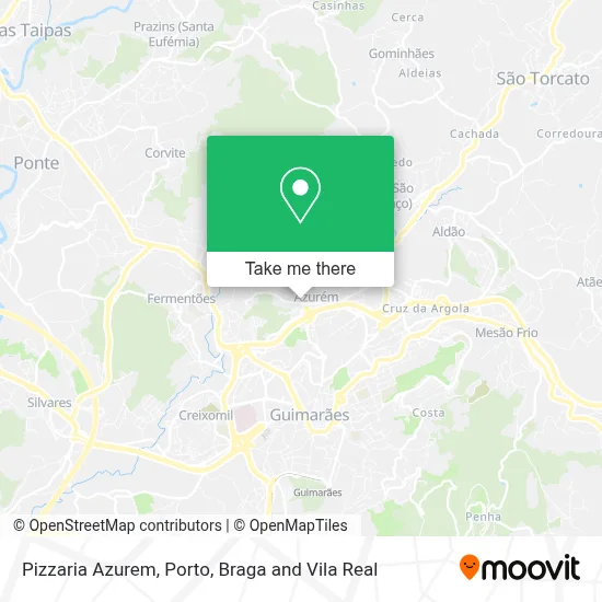 Pizzaria Azurem map