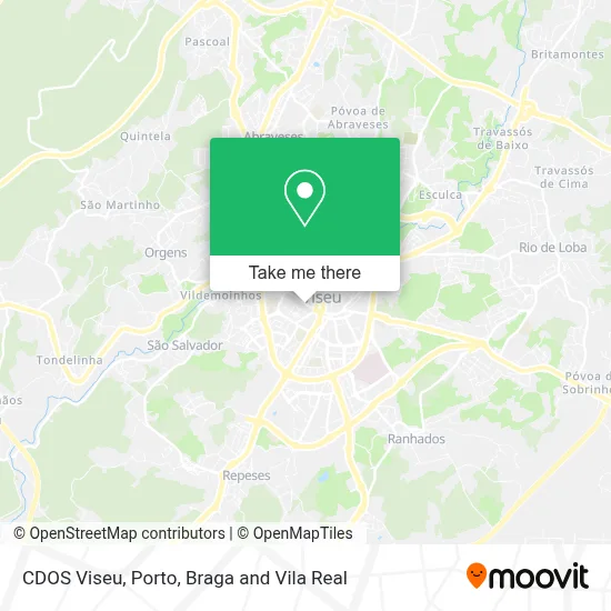 CDOS Viseu map