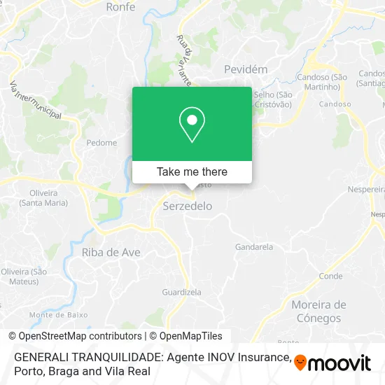 GENERALI TRANQUILIDADE: Agente INOV Insurance map