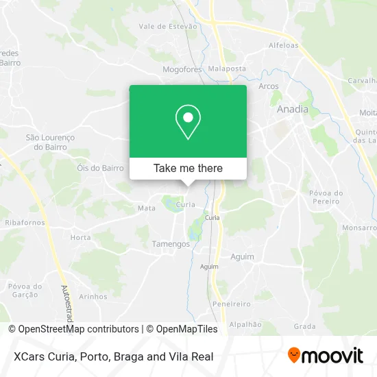XCars Curia map