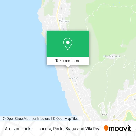 Amazon Locker - Isadora map