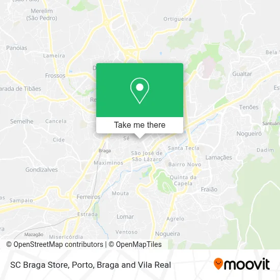 SC Braga Store map