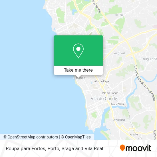 Roupa para Fortes mapa