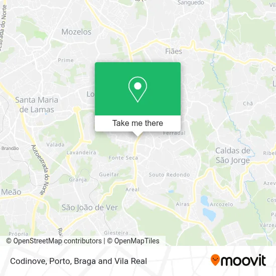 Codinove map