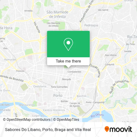 Sabores Do Libano map
