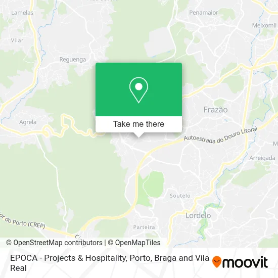 EPOCA - Projects & Hospitality map
