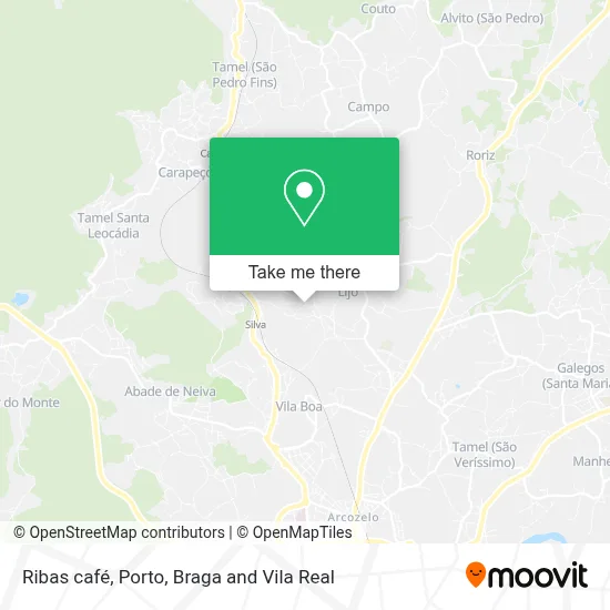 Ribas café map