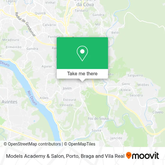 Models Academy & Salon map