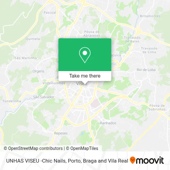 UNHAS VISEU -Chic Nails map