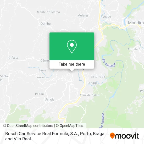 Bosch Car Service Real Formula, S.A. map