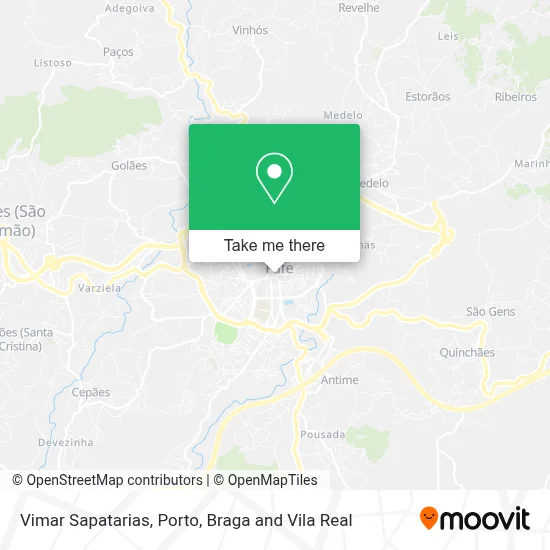Vimar Sapatarias map