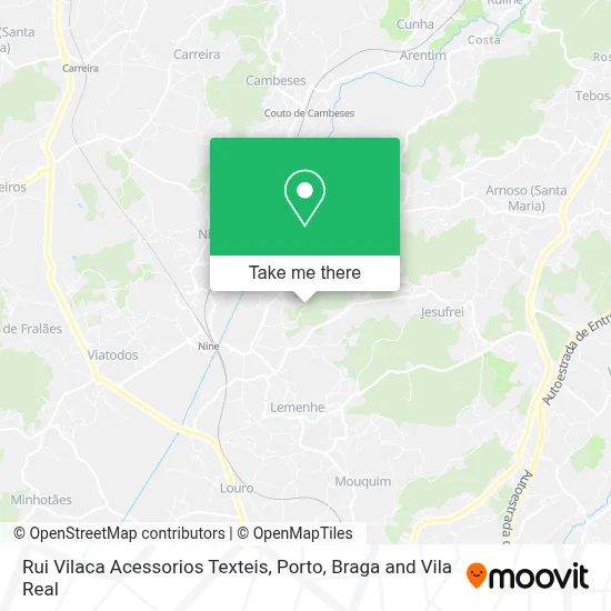 Rui Vilaca Acessorios Texteis map