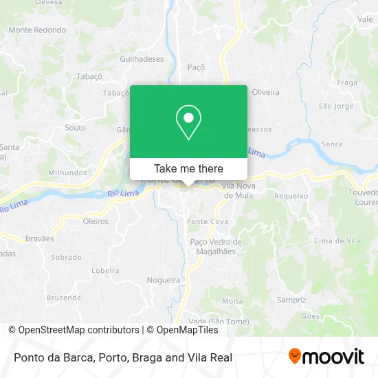 Ponto da Barca map