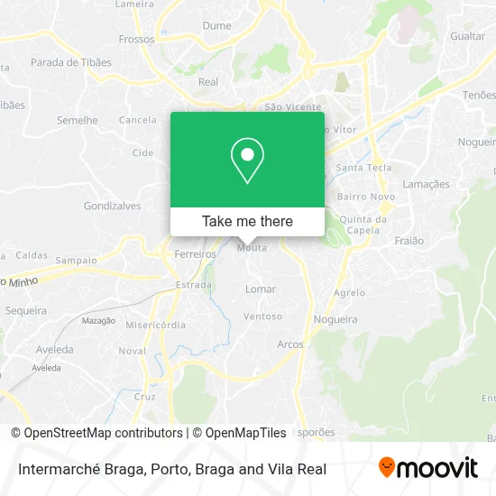 Intermarché Braga map