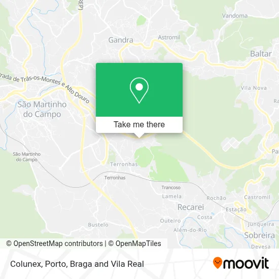 Colunex map