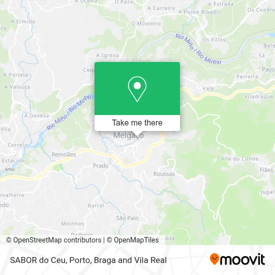 SABOR do Ceu map