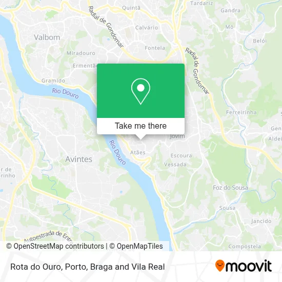 Rota do Ouro map