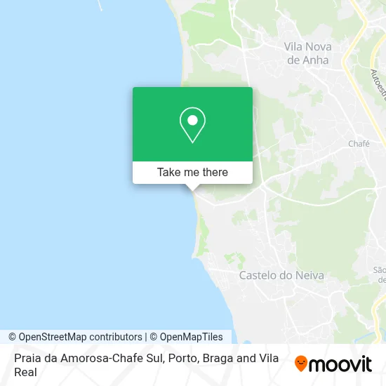 Praia da Amorosa-Chafe Sul map