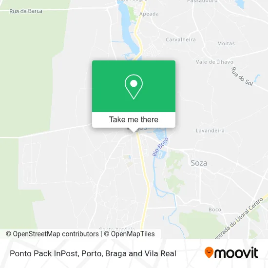 Ponto Pack InPost map