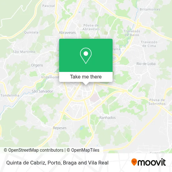 Quinta de Cabriz map